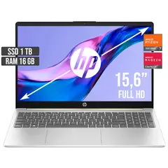 HP - PORTATIL AMD RYZEN 7-7730U SSD 1TB RAM 16GB LED 15,6 FULL HD