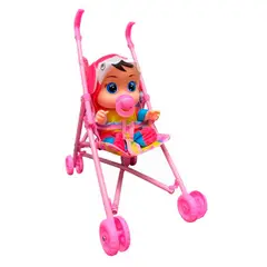 GENERICO - Muñeca Bebes Llorones Con Sonidos Coche Tetero Juguete Niñas