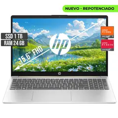 HP - PORTATIL AMD RYZEN 7-7730U SSD 1TB RAM 24GB LED 15,6 FULL HD