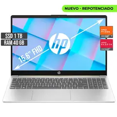 HP - PORTATIL AMD RYZEN 7-7730U SSD 1TB RAM 40GB LED 15,6 FULL HD