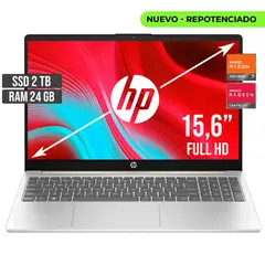 HP - PORTATIL AMD RYZEN 7-7730U SSD 2TB RAM 24GB LED 15,6 FULL HD