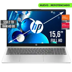 HP - PORTATIL AMD RYZEN 7-7730U SSD 2TB RAM 40GB LED 15,6 FULL HD