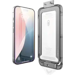 ELAGO - Vidrio Templado Compatible iPhone 16 Pro Con Instalador Clear