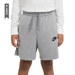 NIKE - Pantaloneta Jersey Niño-Gris