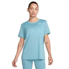 NIKE - Camiseta Dri-Fit Rlgd Mujer-Celeste