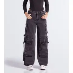 UNSER - Pantalon Cargo Con Bolsillos