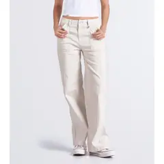 UNSER - Pantalon Unicolor Con Bolsillo Y Corte