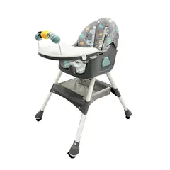 EBABY - Silla Comedor Para Bebe En1 Plegable Portatil Ruedas