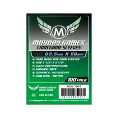GENERICO - Protectores Cartas Standard 63.5x88mm Sleeves Mayday X 100