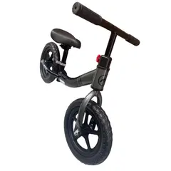 GENERICO - Bicicleta de impulso para niños Negra ruedas plastico