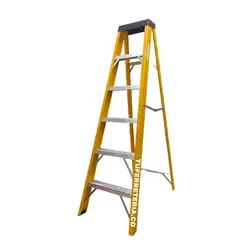 GENERICO - Escalera De Fibra De Vidrio Tijera 6 PasosEscalera De Fibra De Vidrio Tijera 6 Pasos