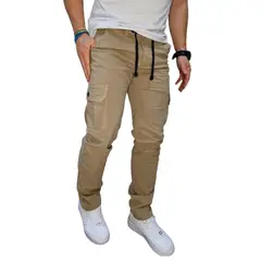 RAMBED - PANTALON CARGO KAKY HOMBRE EN DRIL