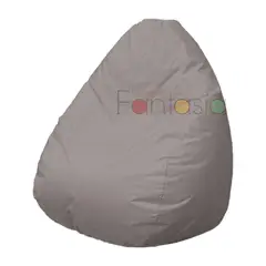 MUEBLES FANTASIA - Puff Pera Lona Grande Gris Muebles fantasía
