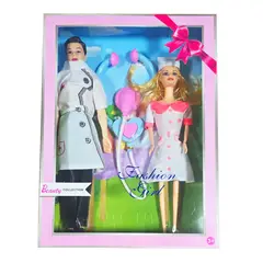 GENERICO - Muñeca Doctora Muñeco Doctor Estetoscopio Juguete Niñas