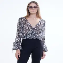 SEVEN SEVEN - Blusa Para Mujer Manga Larga Color Negro Marca #28123854