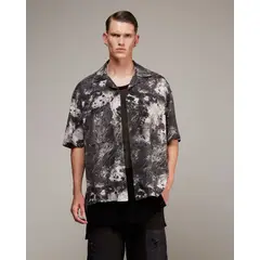 SEVEN SEVEN - Camisa Para Hombre Manga Corta Color Negro Marca #45011999