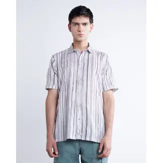 SEVEN SEVEN - Camisa Para Hombre Manga Corta Color Blanco Marca #45011995