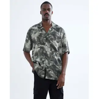 SEVEN SEVEN - Camisa Para Hombre Manga Corta Color Verde Marca #45011992
