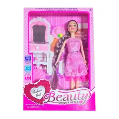 GENERICO - Muñeca Vestido Tocador Sombrero Peinadora Juguete Niñas