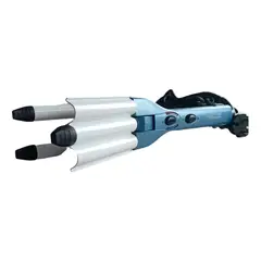 GENERICO - Pinza Rizadora Cabello Dama Ondas Sirena Control Temperatura