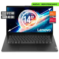 LENOVO - Portátil AMD Ryzen 7 7730U 512GB SSD 40GB RAM 14" FHD