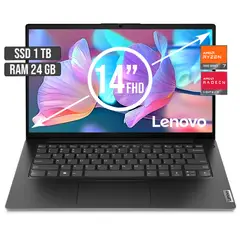 LENOVO - PORTATIL AMD RYZEN 7-7730U SSD 1TB RAM 24GB LED 14 FULL HD