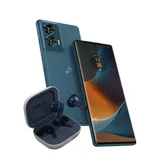 MOTOROLA - Celular edge 50 fusion 8GB RAM 256GB ROM Verde Azulado + Audífonos Buds (Color Aleatorio)
