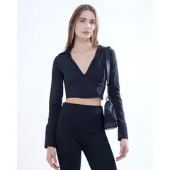 SEVEN SEVEN - Blusa Para Mujer Manga Larga Color Negro Marca #28123863