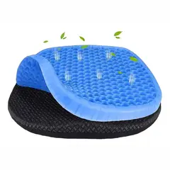 GENERICO - Cojin Gel Ergonomico Silicon Comodo Asiento Auto Silla