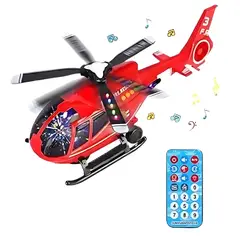 GENERICO - Helicóptero Rescate Electrónico Con Luces Y Sonido
