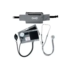 GMD - Kit Tensiometro Manual + Fonendoscopio Rappaport + Canguro Gris