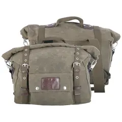 OXFORD - MALETAS LATERALES MOTO HERITAGE VINTAGE 20 LT CAFE 2