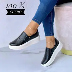 EVEGONZ - Zapato Casual en Cuero Para Mujer Calzado Oxford