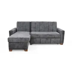VENECIA - Sofa Cama en L Multifuncional Derecho Apolo 220X160X92 Gris