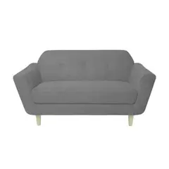 MUEBLES FIOTTI - Sofa 2 puestos gris Lugano