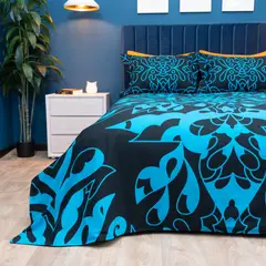 AMARE HOME - Duvet Cover Flora Satelital - Colección Ledania 3 Piezas Doble.