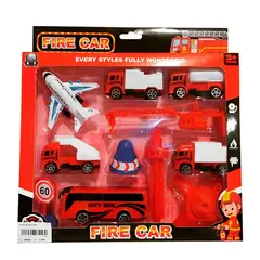 GENERICO - Camion Vehículos Gruas Bomberos Coleccion Juguete Niños