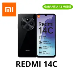 XIAOMI - Celular Redmi 14C Ram 4+4GB 128GB BLACK.