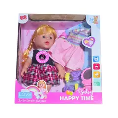 GENERICO - Muñeca Vestido Bebe Tetero Accesorios De Belleza Juguete