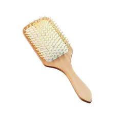 GENERICO - Cepillo De Madera Bambu Plano De Cabello Antifrizz