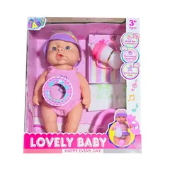 GENERICO - Muñeco Bebe Vestido Conejo Bacinilla Tetero Juguete Niñas
