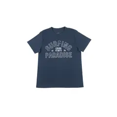 TENNIS - Camiseta azul de manga corta para hombre