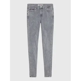 TOMMY HILFIGER - Jeans Gris Nora De Talle Medio Ceñidos para Mujer