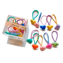 ENFANT'ASY - Banda Moña Caucho Cola Lazo Bamba Liga De Cabello Para Niñas