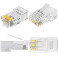 GENERICO - Conector De Red Rj45 Categoría 5e Utp Caja Por 100 Unidades