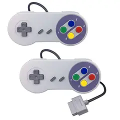 GENERICO - X2 Control Alámbrico Mando Joystick para Super Nintendo SNES