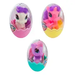 GENERICO - Unicornio Pony Juguete Niñas Huevo Sorpresa Didactico X 3 Un