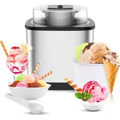 KOBALT - Máquina de helado automática y eléctrica plateado