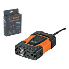 TRUPER - Inversor Conversor De Corriente Usb D 12v A 120v 120w