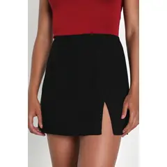 NEGRELI - FALDA CORTA CEÑIDA CON ABERTURA REF-M10